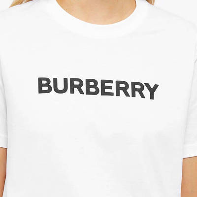 Burberry Margot Logo T-Shirt White Closeup