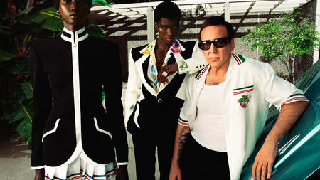Nicolas Cage Fronts Casablanca's FW22 Campaign Nicolas Cage Fronts Casablanca's FW22 Campaign