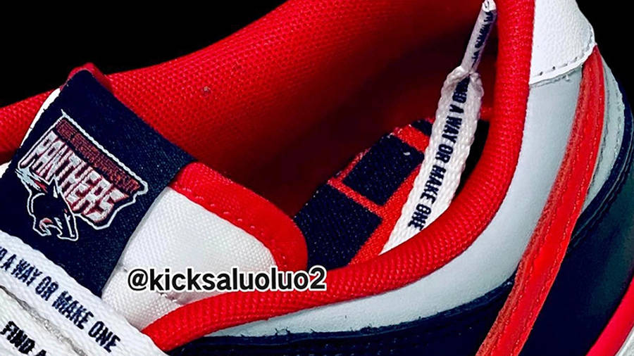 CAU x Nike Dunk Low Black Red Detail 2