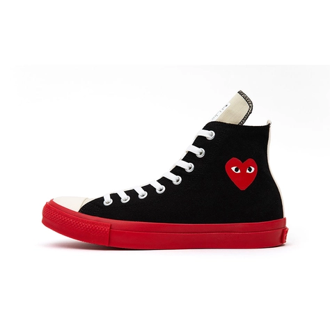 Comme des Garcons Play x Converse Vides Chuck Taylor All Star High Black Red