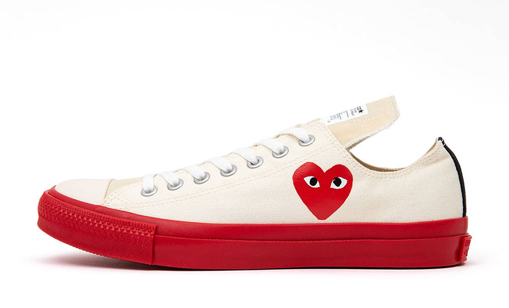 Comme des Garcons Play x Converse Chuck Taylor All Star Low White Red