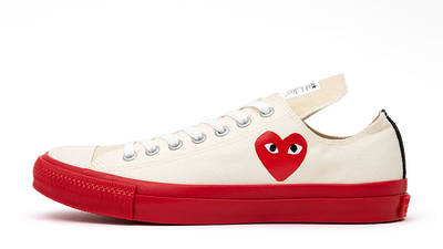 Comme des Garcons Play x Converse Chuck Taylor All Star Low White Red