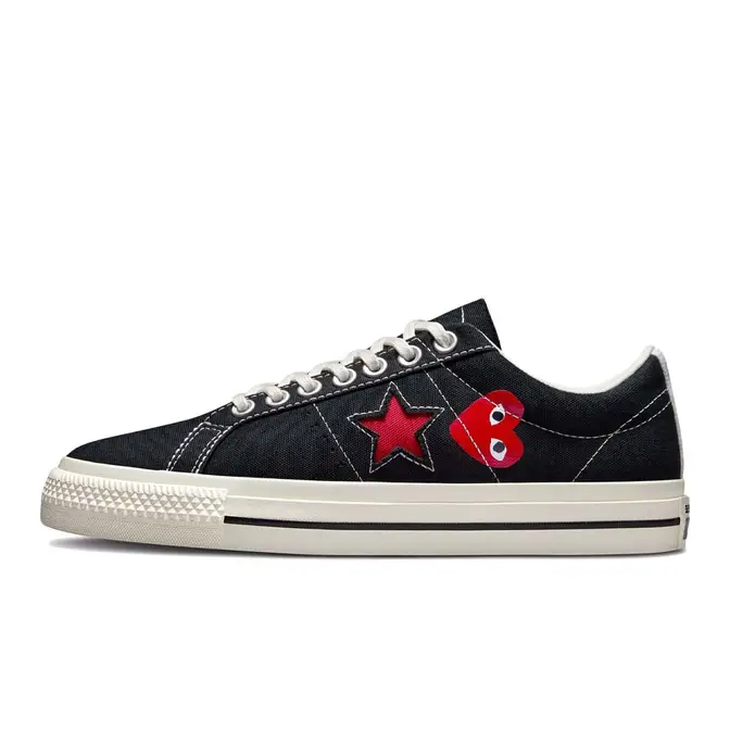 Comme des Garcons Play x Converse One Star Low Black | Where To Buy |  A01791C | The Sole Supplier