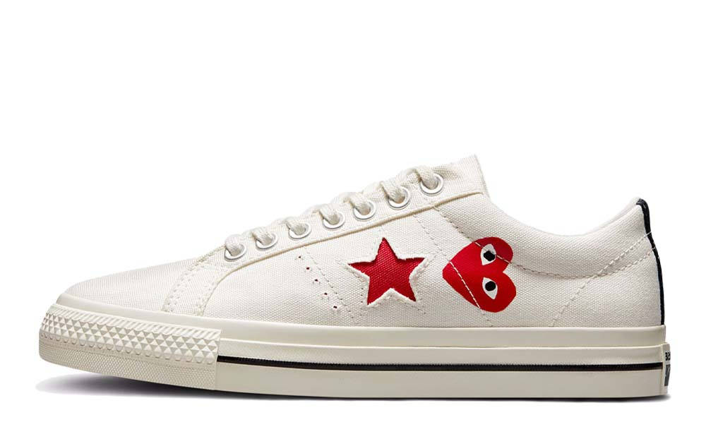 undersøgelse damp Forstyrret Comme des Garcons Play x Converse One Star Low White | Where To Buy |  A01792C | The Sole Supplier