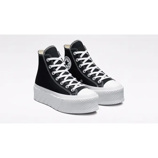 Converse Chuck Taylor Lift 2X Platform High Black White | Where To Buy |  A03394C | The Sole Supplier