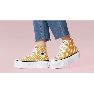 Polka dot platform converse best sale