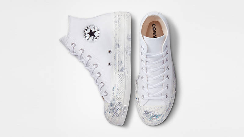 Converse Chuck Taylor Lift Platform High White Iridescent A03337C Top