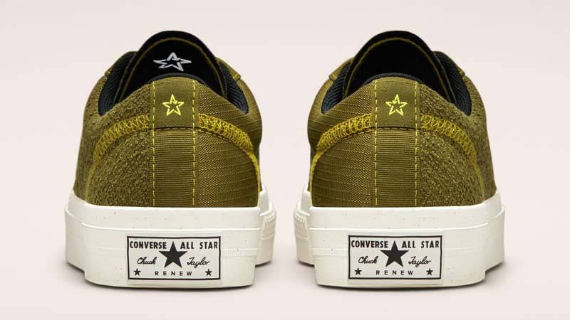 Converse One Star Ox Renew Remix Dark Moss Back