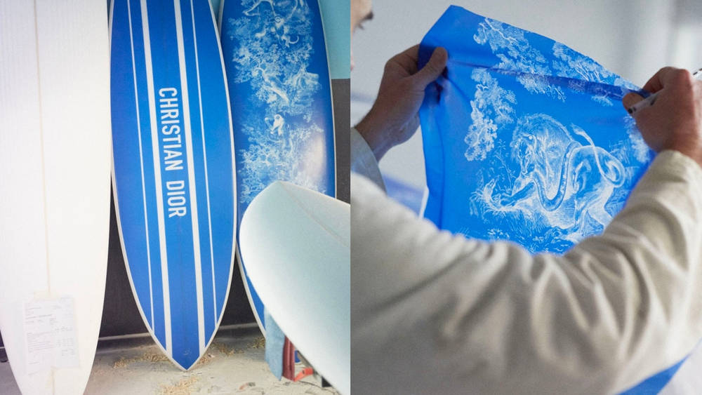 Image via DIOR MAISON Catch Waves Not Feelings With This $10k DIOR MAISON Surfboard