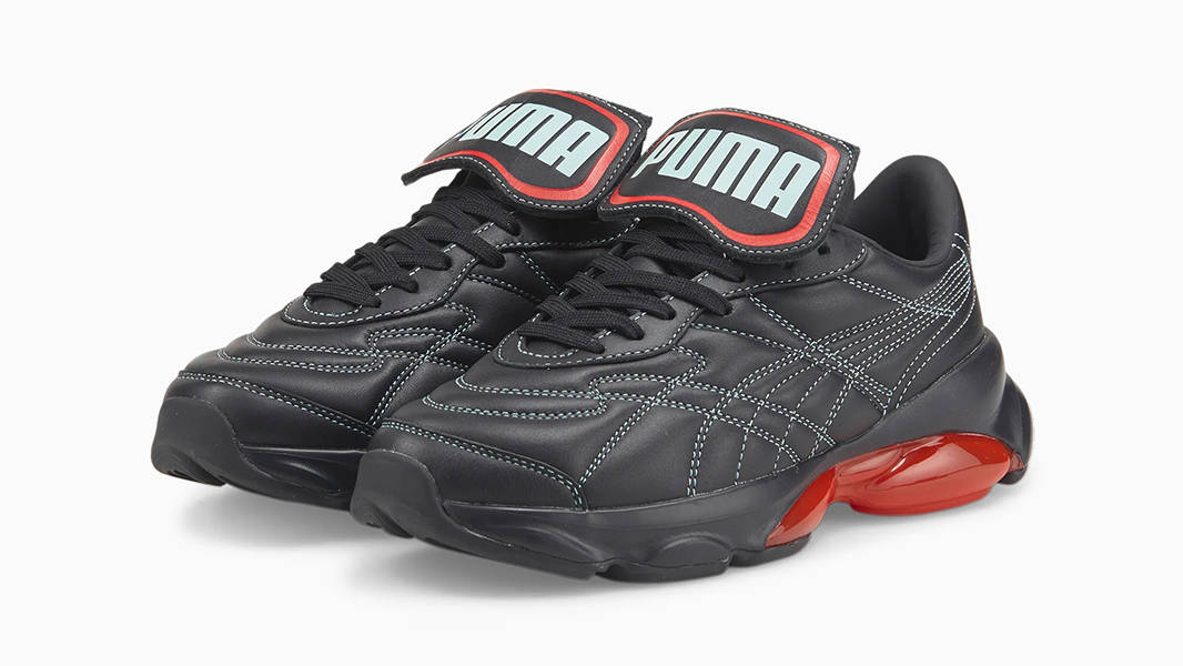 DUA LIPA x PUMA Cell Dome King Black Poppy Red 387289-01 Side