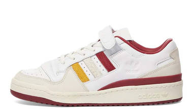 END x adidas Forum Varsity Low White Burgundy END x adidas Forum Varsity Low White Burgundy