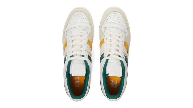 END x adidas Forum Varsity Low White Green Middle