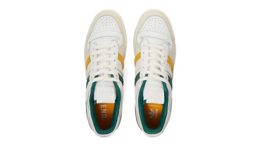 END x adidas Forum Varsity Low White Green Middle
