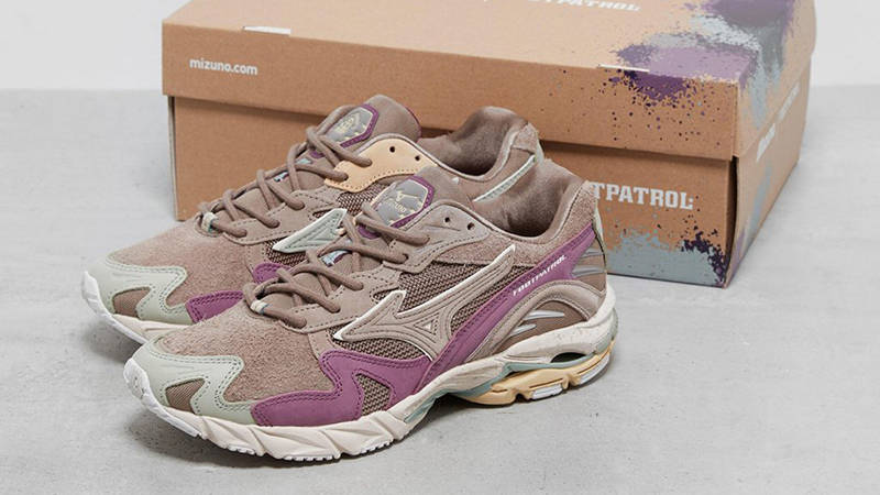 Footpatrol x Mizuno Wave Rider 10 Rust Side