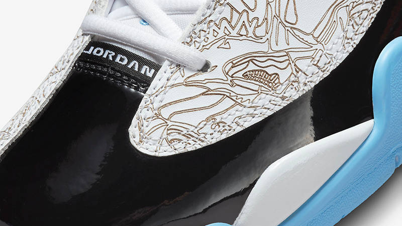 Jordan Dub Zero GS University Blue Detail