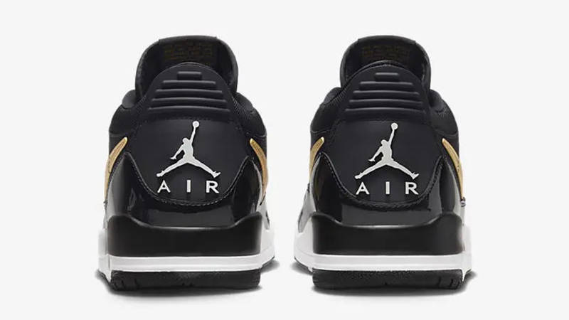 Jordan Legacy 312 Low Patent Black Gold CD7069-071 Back