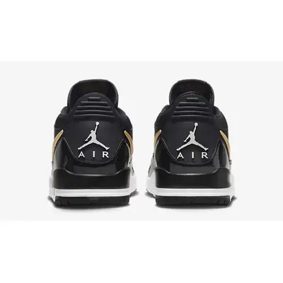 Air Jordan 1 Low Malachite Jackets Patent Black Gold CD7069-071 Back