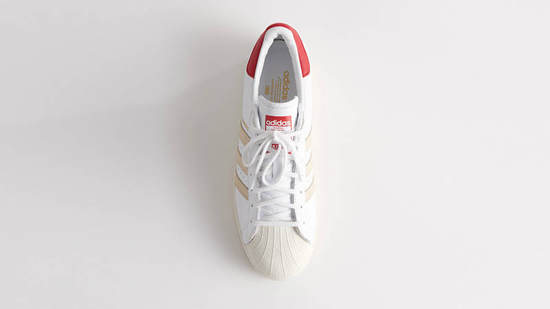 Kith x adidas Campus 80s White Red Top