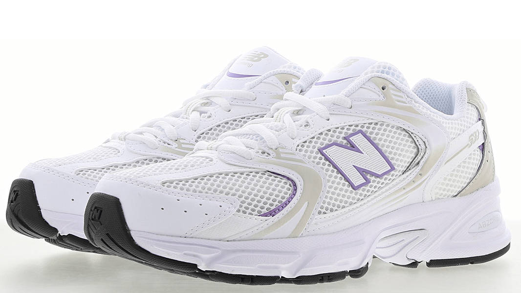 New Balance 530 White Timberwolf Amethyst MR530FT Side