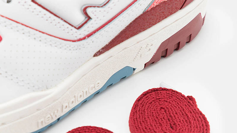 New Balance 550 White Red Blue Detail