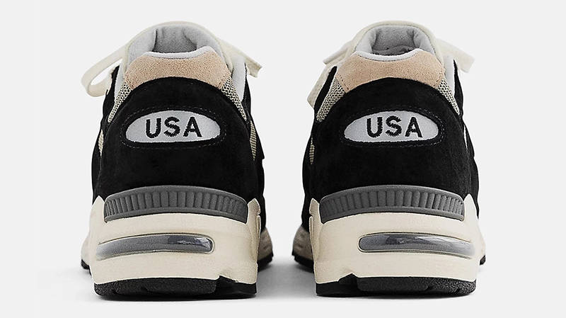 New Balance 990v2 Made In USA Black M990TE2 Back