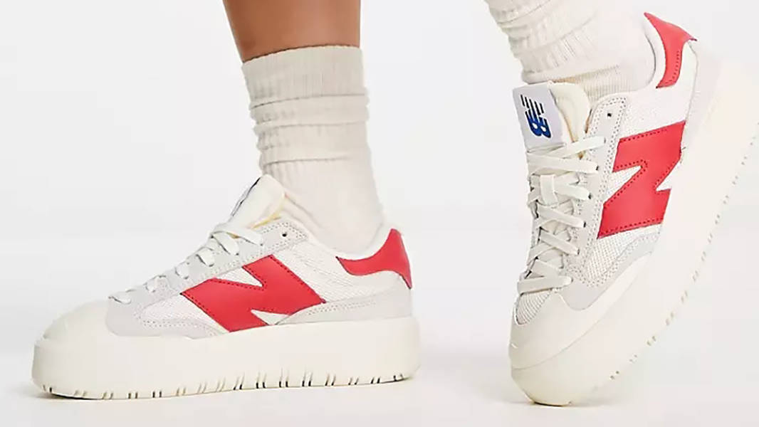 New Balance CT302 White Red CT302WN Side