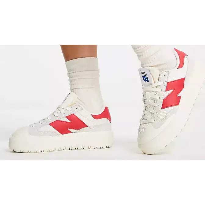 New Balance CT302 White Red CT302WN Side