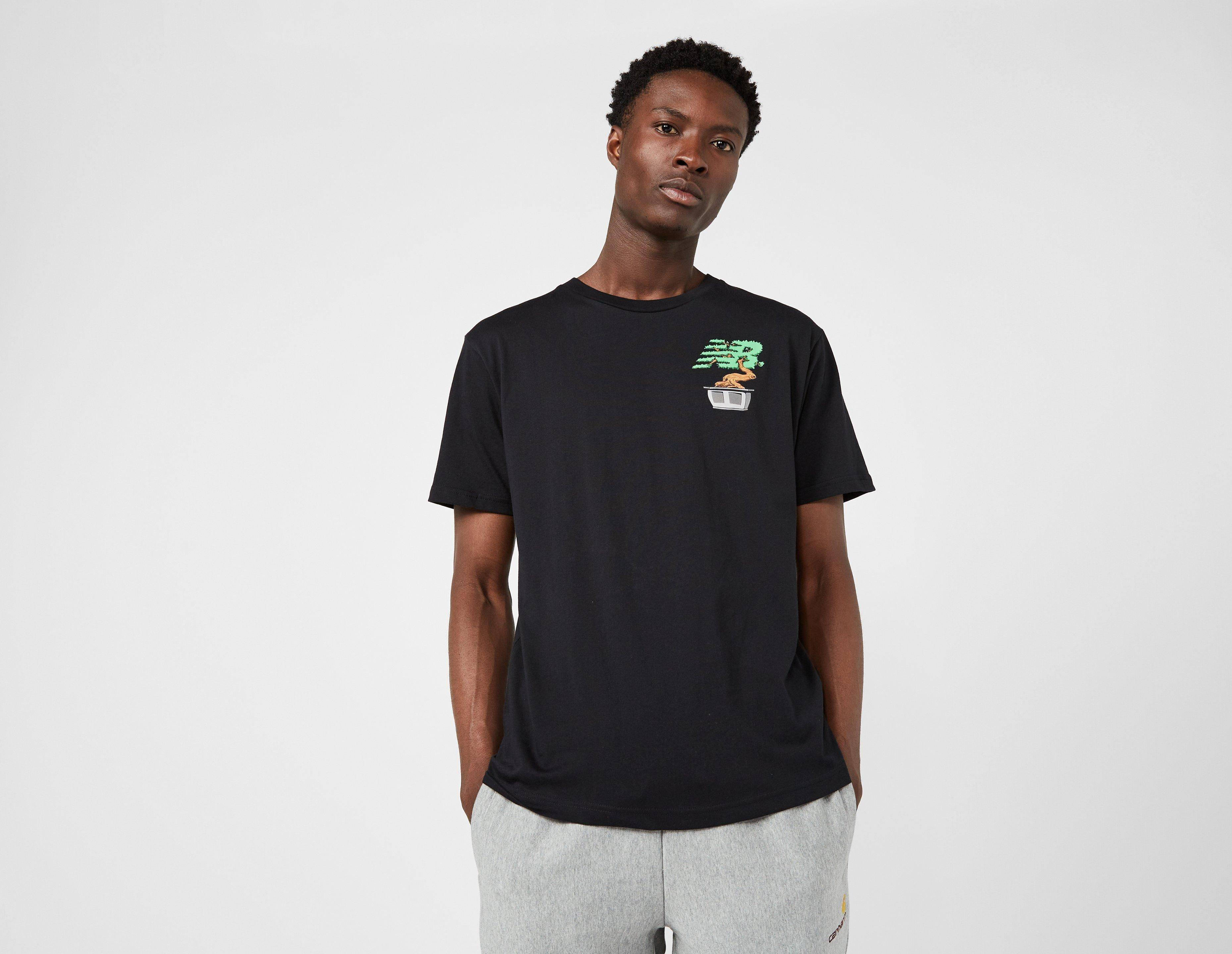 New Balance Essentials Roots Graphic T-Shirt Black Front Full Image