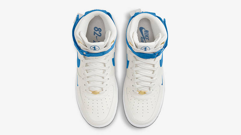 Nike Air Force 1 High Since 82 White Blue DQ7584-100 Top