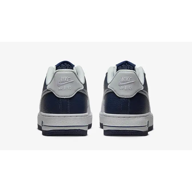 Nike Air Force 1 Low GS White Silver Navy | Where To Buy | DQ6048-100 ...