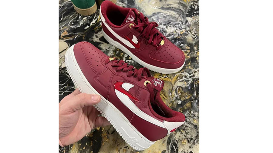 Nike Air Force 1 Low Jewel Double Swoosh Red DZ5616-600 Side