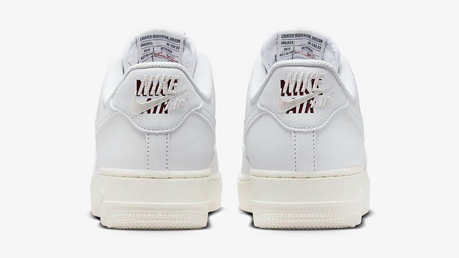 Nike Air Force 1 Low Jewel Double Swoosh White DZ5616-100 Back