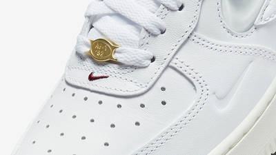 Nike Air Force 1 Low Jewel Double Swoosh White DZ5616-100 Detail