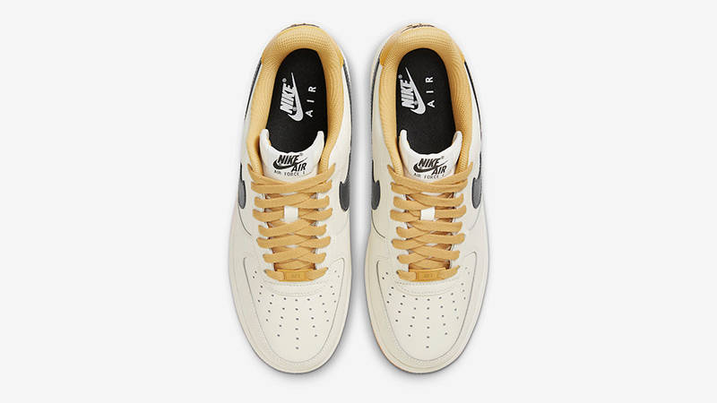 Nike Air Force 1 Low Sail Tan Black FD9063-101 Top
