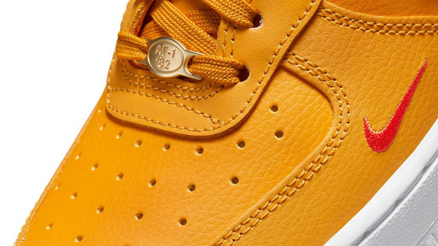 Nike Air Force 1 Low Since 82 Golden Orange DQ7582-700 Detail