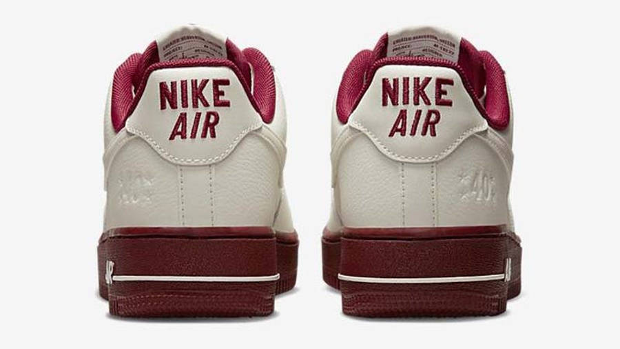Nike Air Force 1 Low Since 82 White Burgundy Back