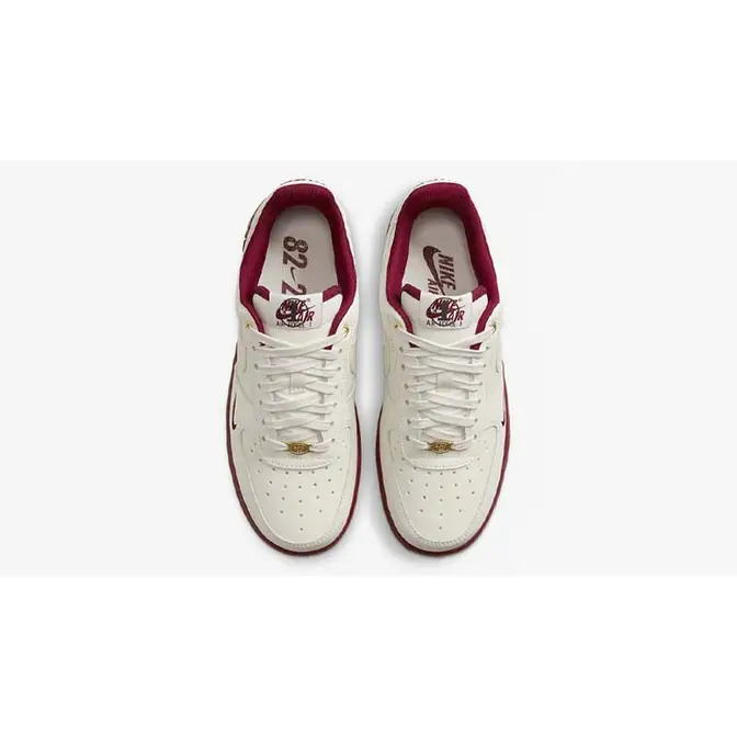 Nike air force 1 white outlet burgundy