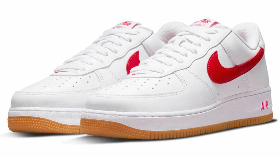 Nike Air Force 1 Low Since 82 White Red DJ3911-102 Side
