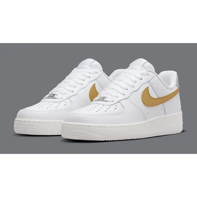 Nike Air Force 1 Low White Gold Silver | Where To Buy | DD8959-106 ...