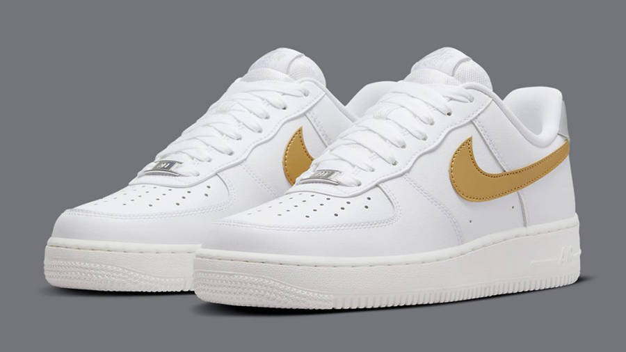 Nike Air Force 1 Low White Gold Silver DD8959-106 Side