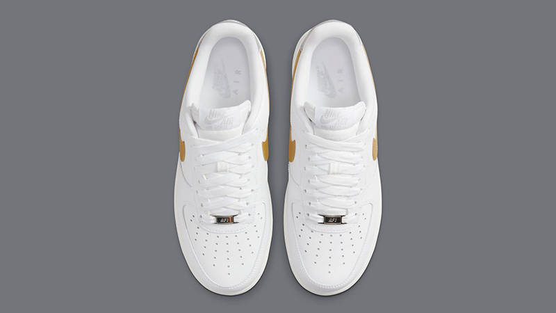 Nike Air Force 1 Low White Gold Silver DD8959-106 Top