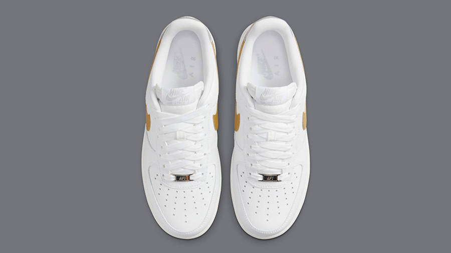 Nike Air Force 1 Low White Gold Silver DD8959-106 Top