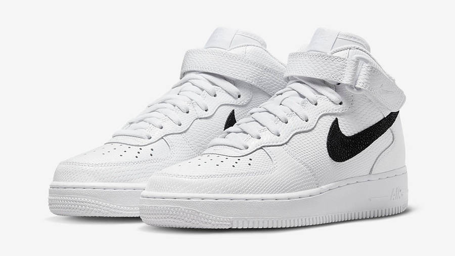 Nike Air Force 1 Mid White Reptile DZ5211-100 Side