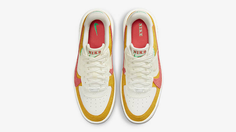 Nike Air Force 1 PLT.AF.ORM Yellow Magic Ember DX3209-133 Top