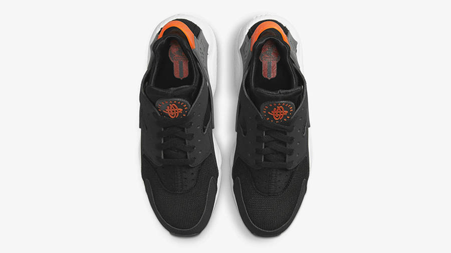 Nike Air Huarache Black Safety Orange DX2659-001 Top