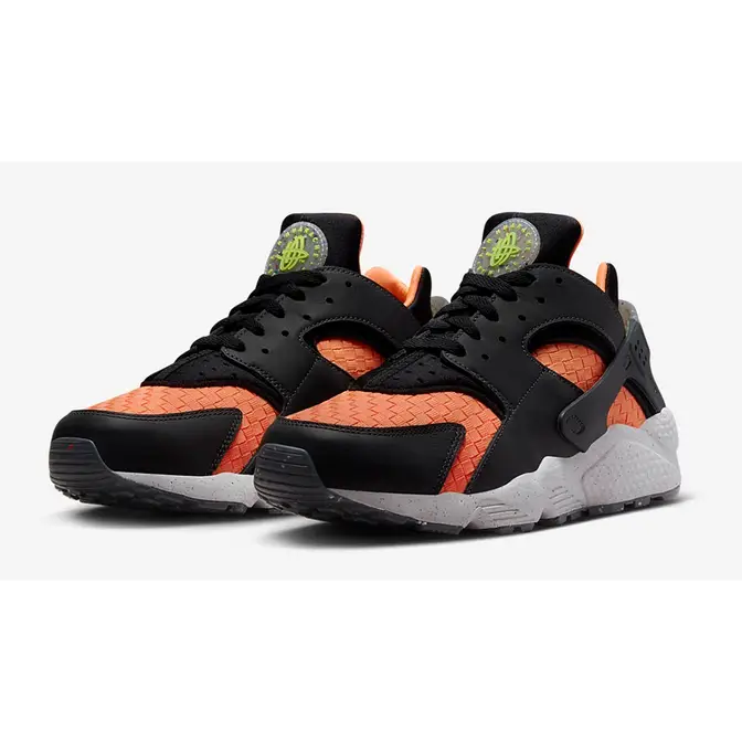 Nike Air Huarache Crater Black Orange DQ5013-001 Side
