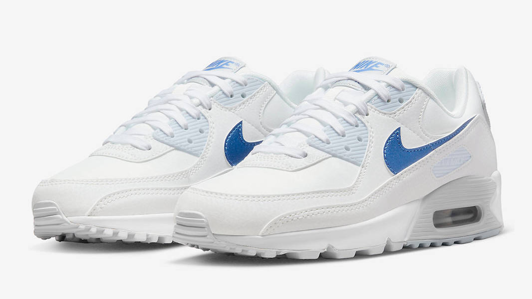 Nike Air Max 90 White Blue DX0115-100 Side