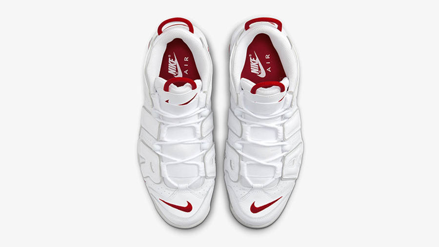 Nike Air More Uptempo White Red Grey DX8695-100 Top