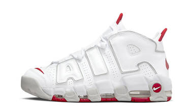 Nike Air More Uptempo White Red Grey