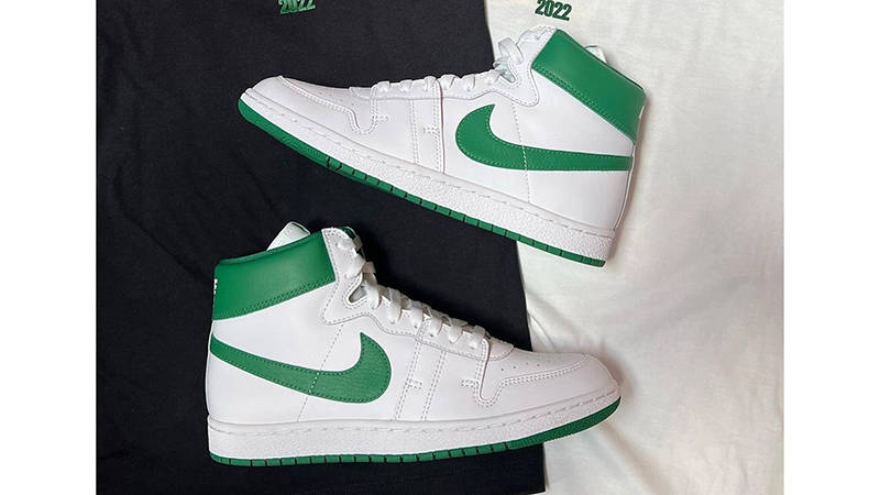 Nike Air Ship White Green Side 2